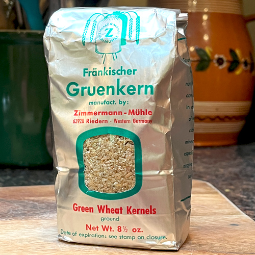 Zimmermann-Muehle "Frankischer Gruenkern" Green Spelt Flour, 8.5 oz