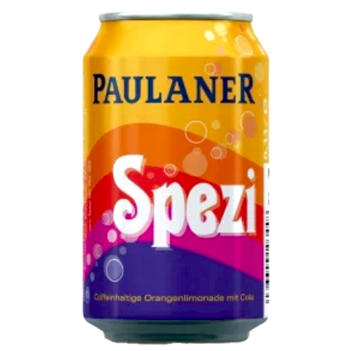 Paulaner "Spezi" Orange-Cola Soda in Can, 11.2 oz - SALE