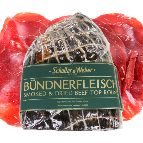Schaller & Weber Swiss "Bündnerfleisch" Pure Beef Schinken, 1.25 lbs