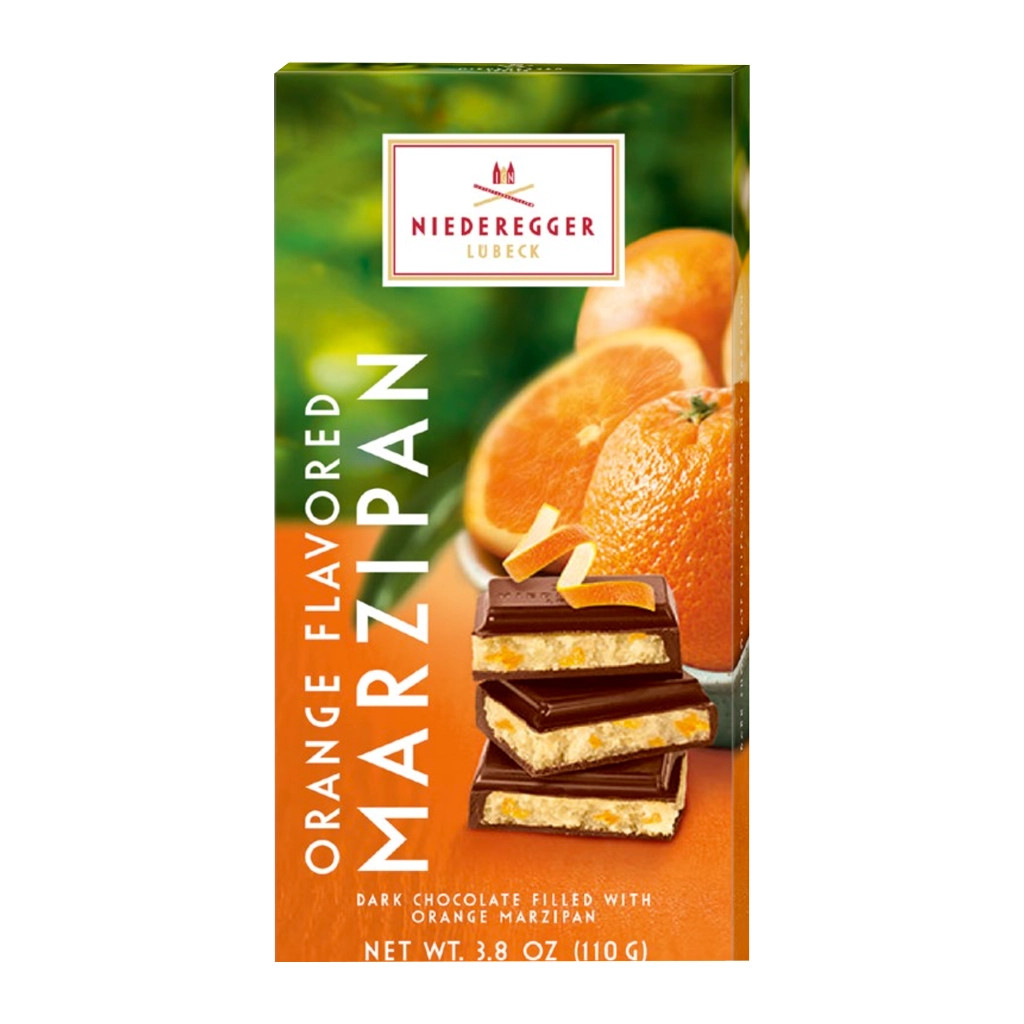 Niederegger Marzipan Classic Bar - Orange 3.8 oz - The Taste of