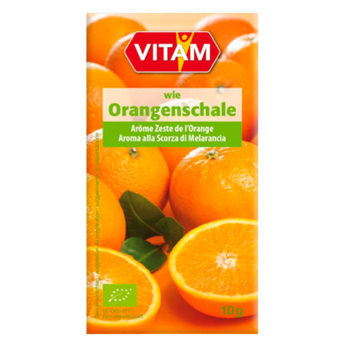 Vitam Organic Orange Peel Powder, Natural Aroma,Sachet, 10g