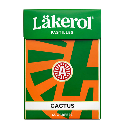 Lakerol Cactus Licorice Candy Drops, Pocket Pack, 25g
