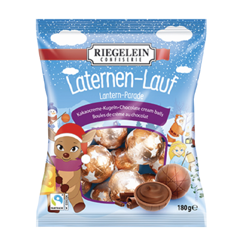Riegelein "Lantern Run" Pralines with Cocoa-Creme Filling, 180g