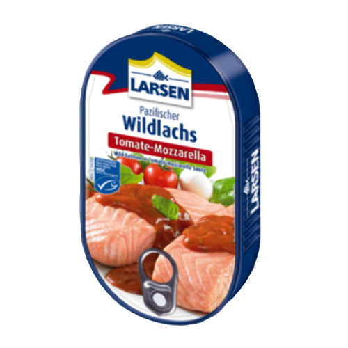 Larsen Canned Salmon in Tomato Mozarella Sauce