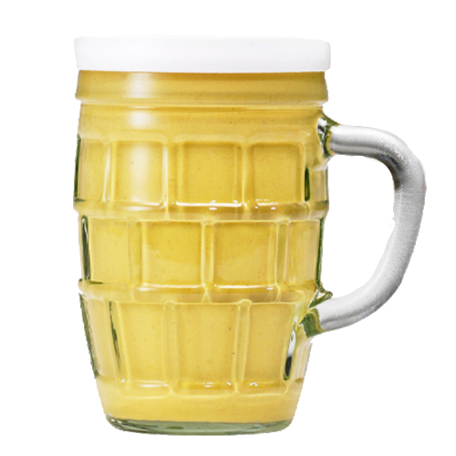 Kuehne Medium Mustard in Glass Stein Jar 8.7 oz
