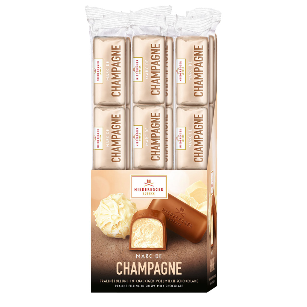 Niederegger "Classics"  Marc de Champagne Brandy Marzipan Pralines, 4 pc. 1.8 oz
