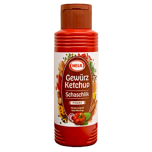 Hela Curry Ketchup "Schaschlik" (Kebob) Pikant,  300ml