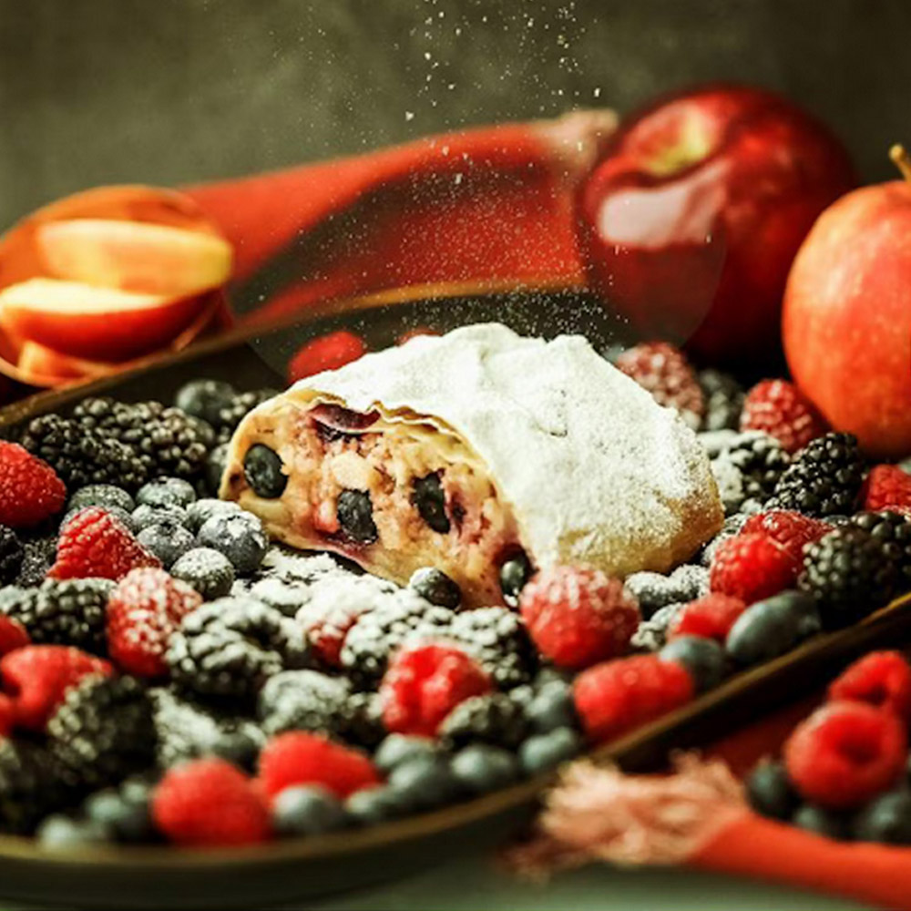 The Taste of Germany "Little Austria" Apple Strudel with Mixed Berries, pack of 4
