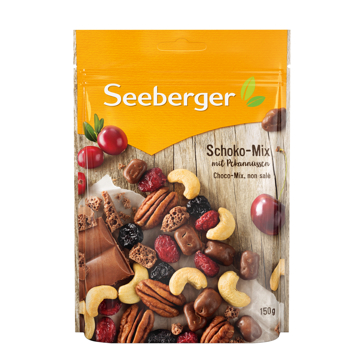 Seeberger "Schoko Mix" Choco-Fruit-Nut Snack Mix, 150g (5.3oz)