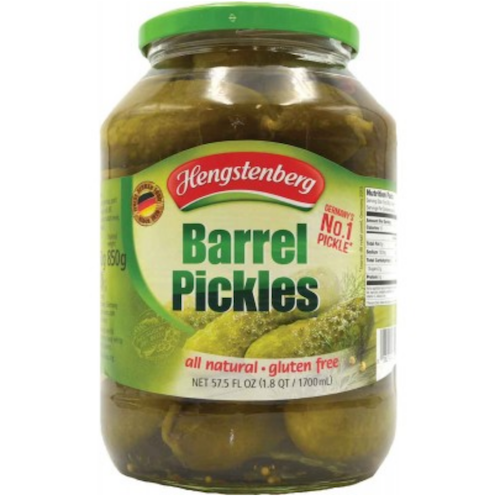 Hengstenberg Knax Barrel Pickles in Jar - 57.5 oz. - The Taste of