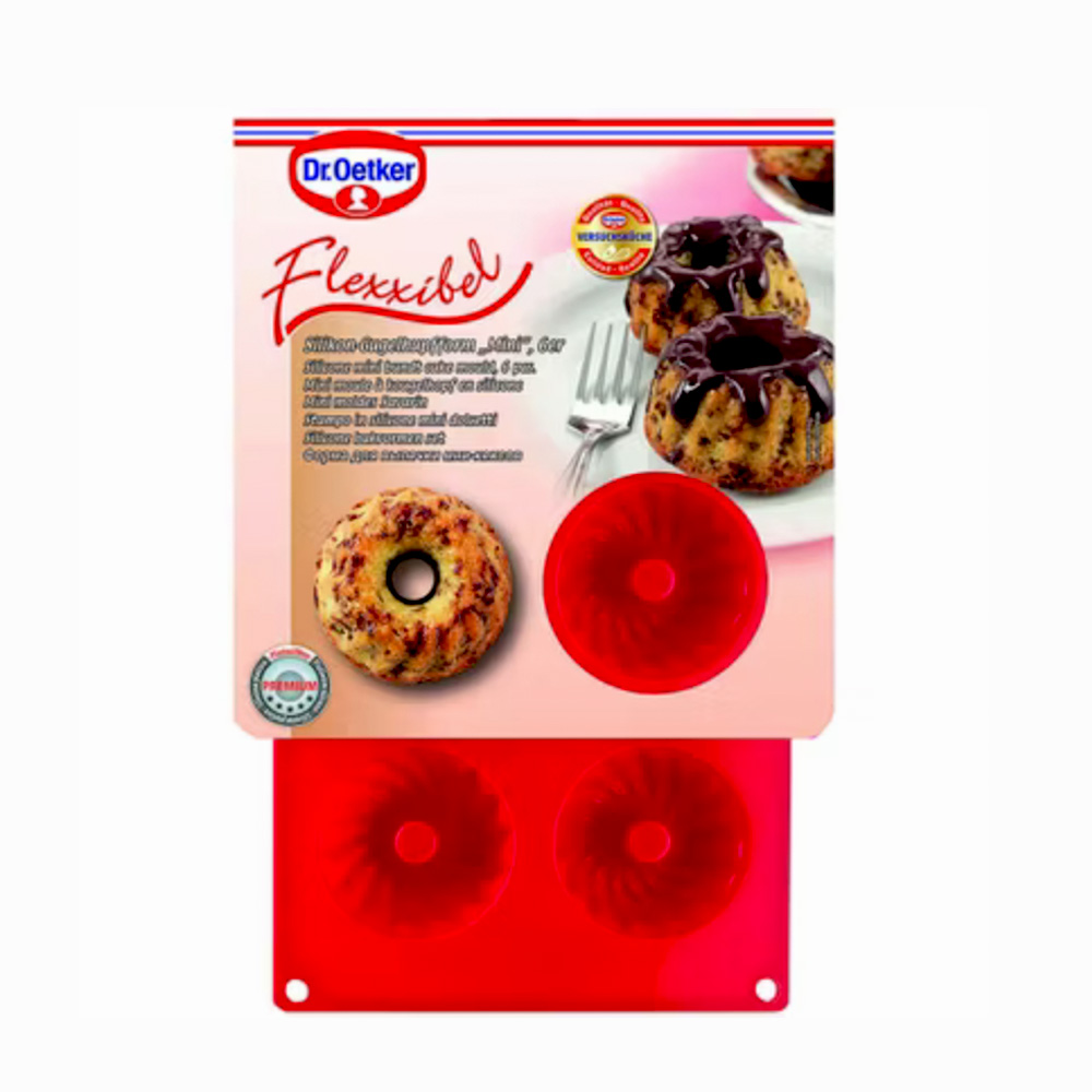 Dr. Oetker Mini "Gugelhupf" German Bundt Cake Pan, 6 x 7cm
