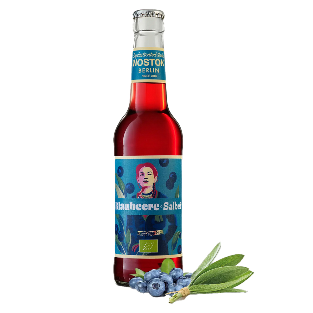 Wostok Organic Blueberry Sage Berlin Craft Soda, 330ml
