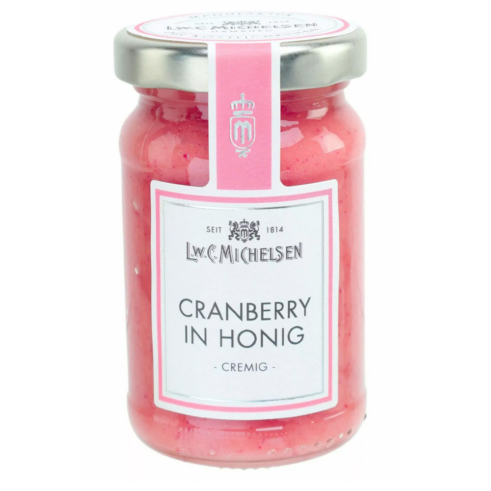 L.W.C. Michelsen Spun Honey with Cranberries,  125g