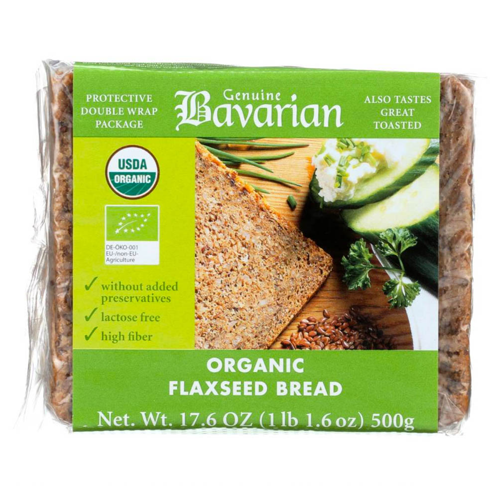 Pema Organic Bavarian Flaxseed Bread, 500g