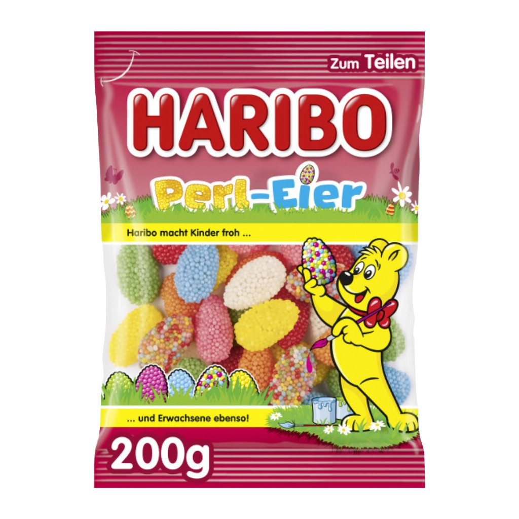 Haribo "Perl Eier" Easter Gummies with Sugar Pearls