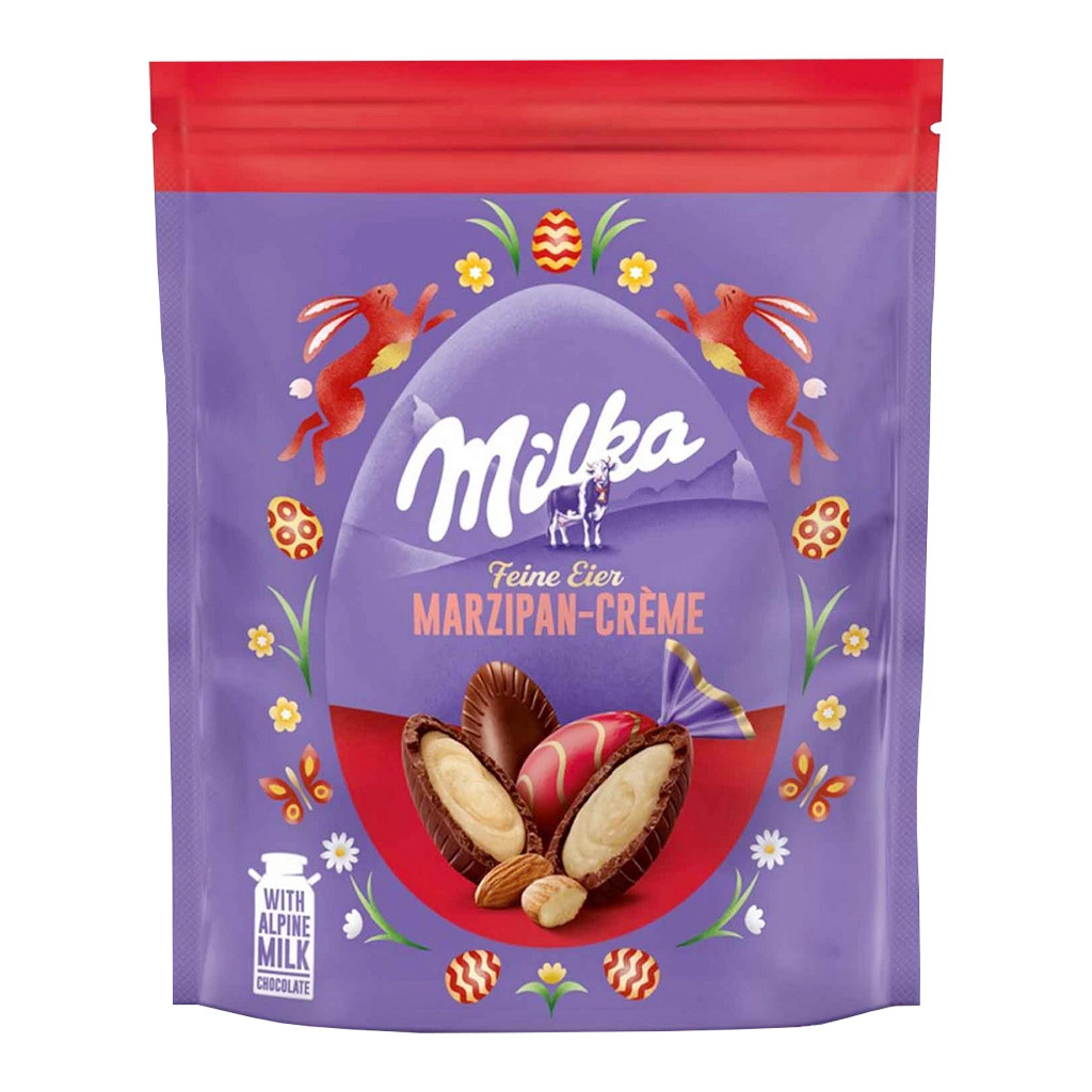 Milka Feine Eier Chocolate Marzipan Cream Eggs