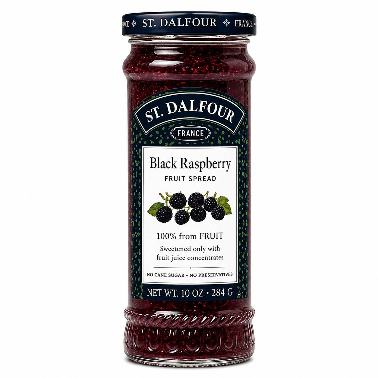 St. Dalfour Black Raspberry Fruit Spread, 10 oz.