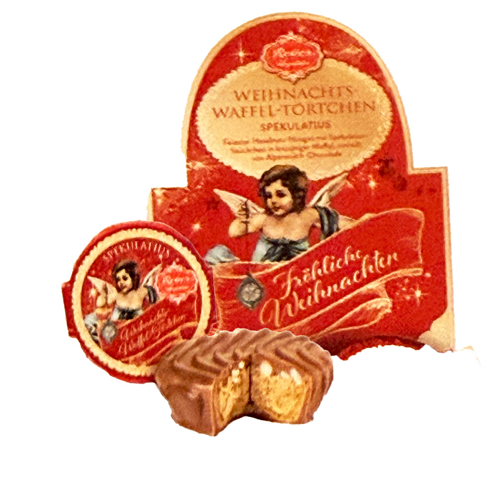 Reber "Spekulatius Törtchen" Chocolate Covered Nougat-Speculoos Tartlet ,  1.1 oz.