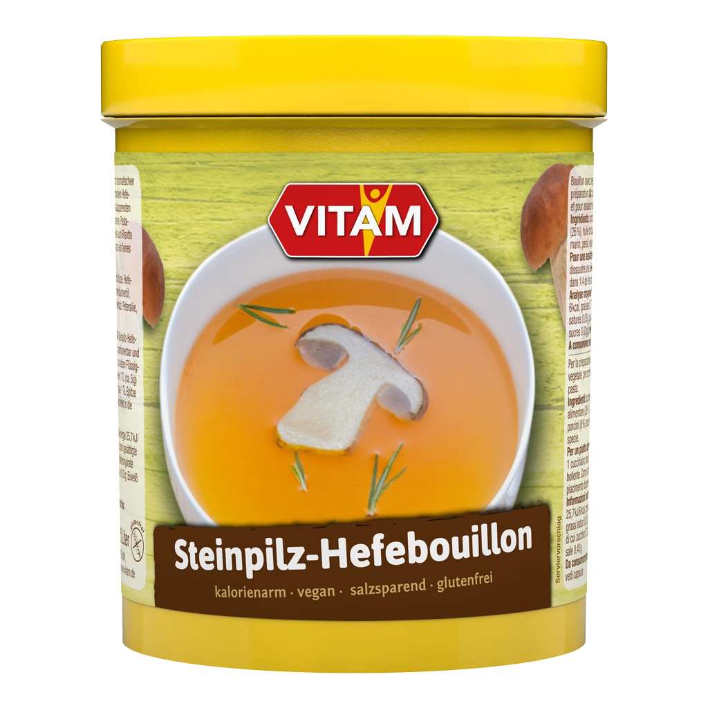 Vitam Porcini Mushroom Bouillon Paste in Large Tub, 1000g - DEAL