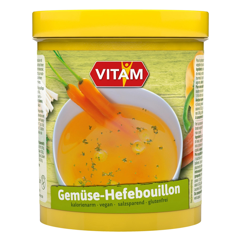 Vitam Vegetable Yeast Bouillon Paste in Food Service Tub, 2.2lbs - DEAL