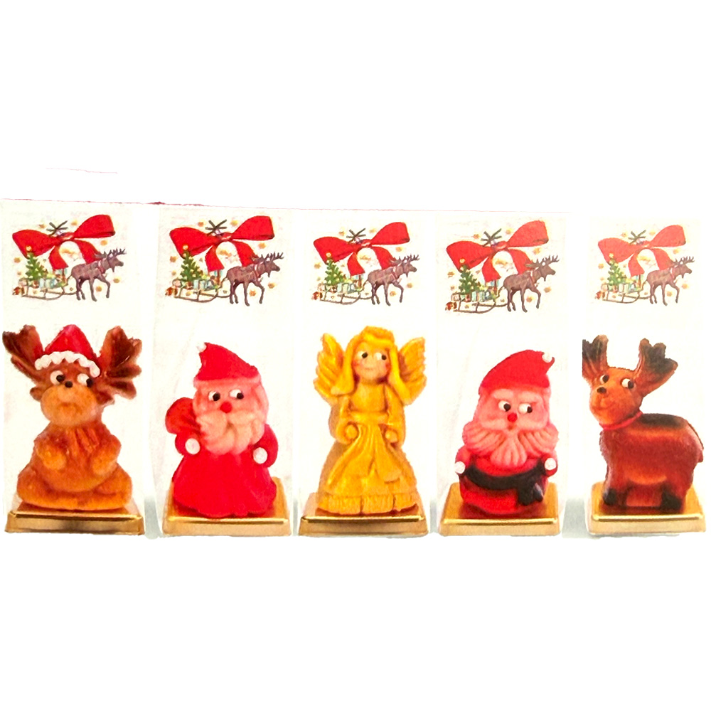 Funsch Marzipan Holiday Figures Assortment, large, 5 pc., 8.8 oz