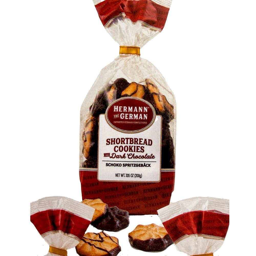 Hermann Dark Chocolate Shortbread  Cookies, 7.1 oz