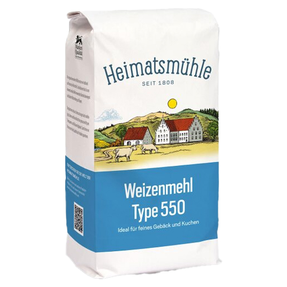 Heimatsmuehle German Wheat Flour Type 550, 1kg