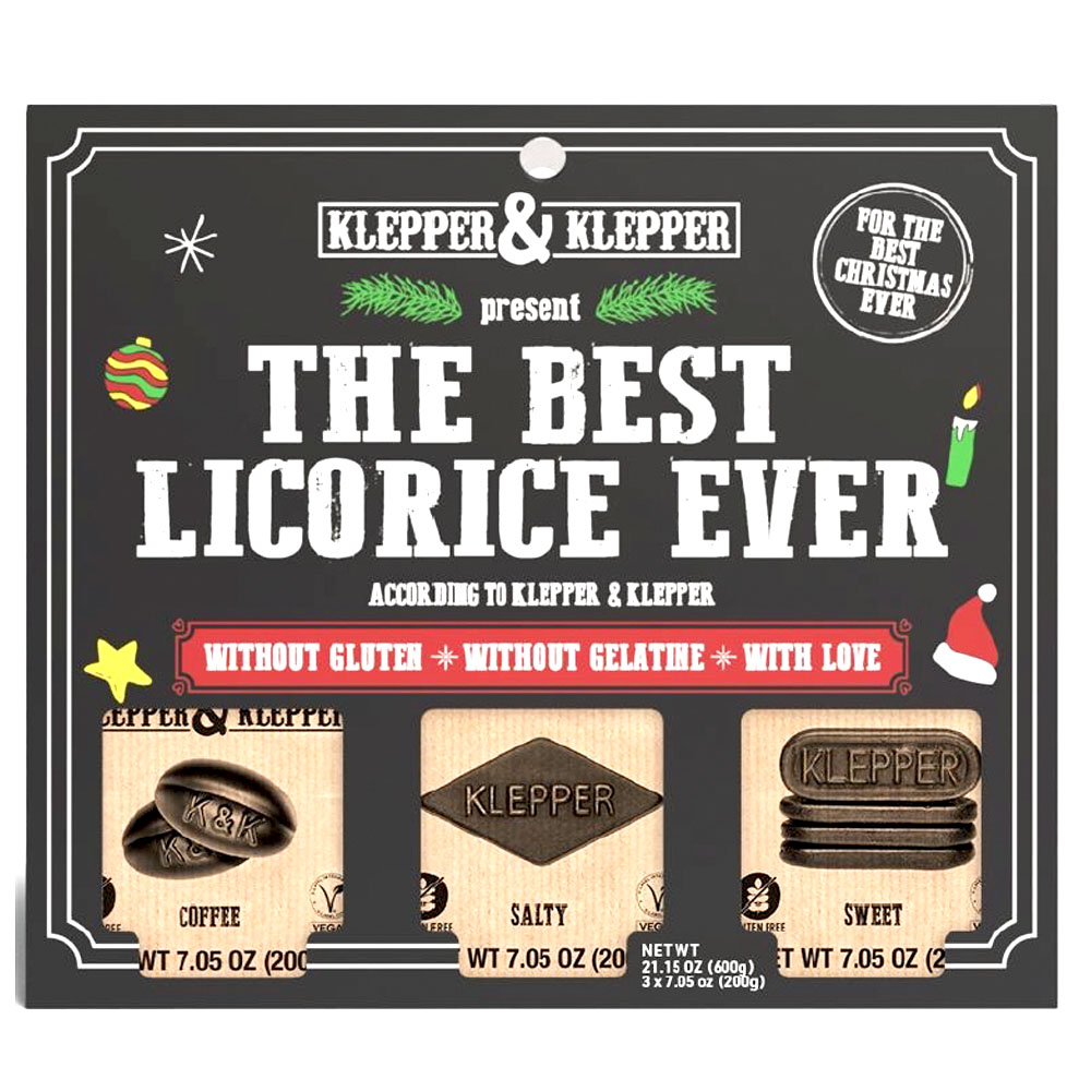 Klepper & Klepper Dutch Licorice Variety Gift Box, 3 flavors, 21 oz