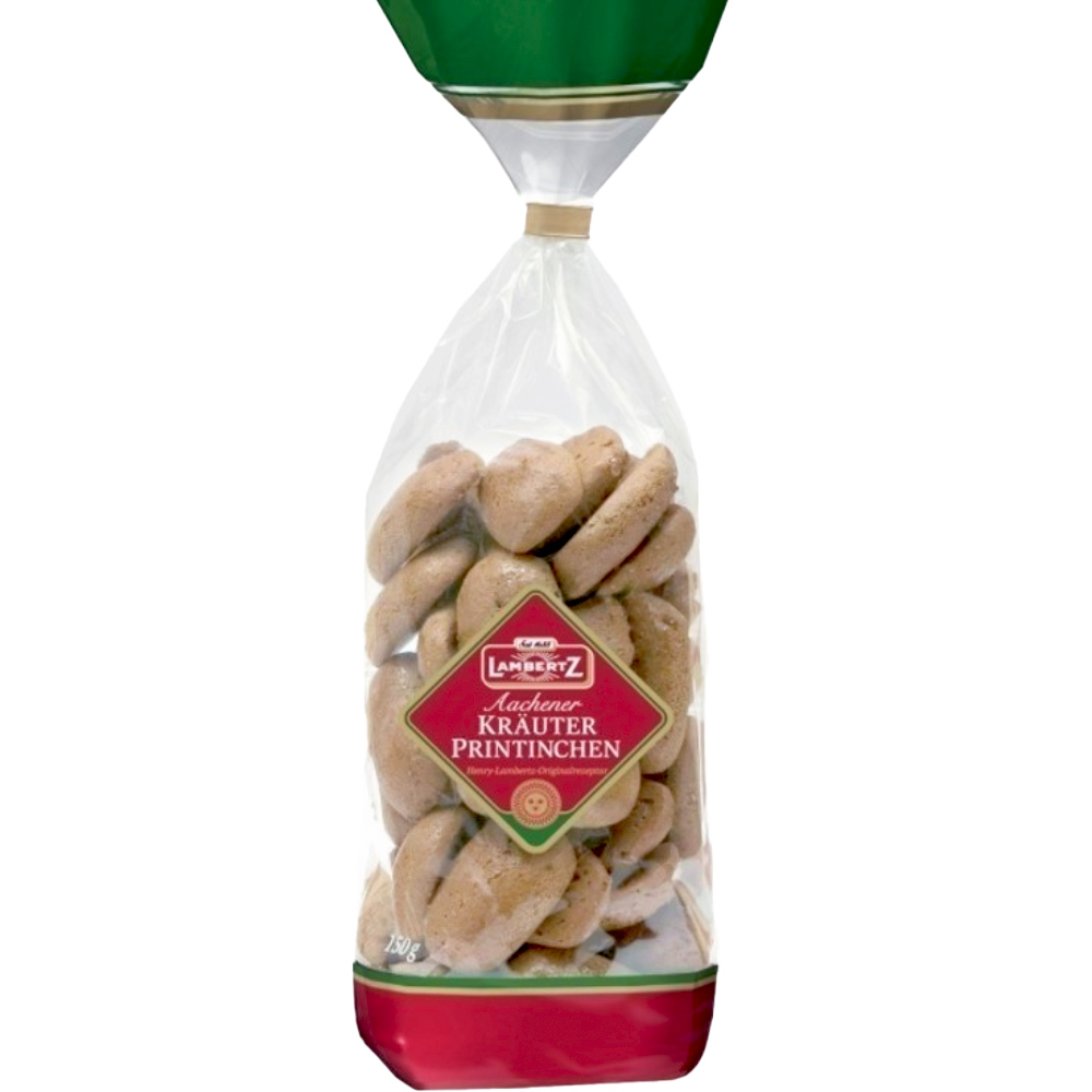 Lambertz Aachener "Kräuter Printinchen" Spiced Lebkuchen, 100g