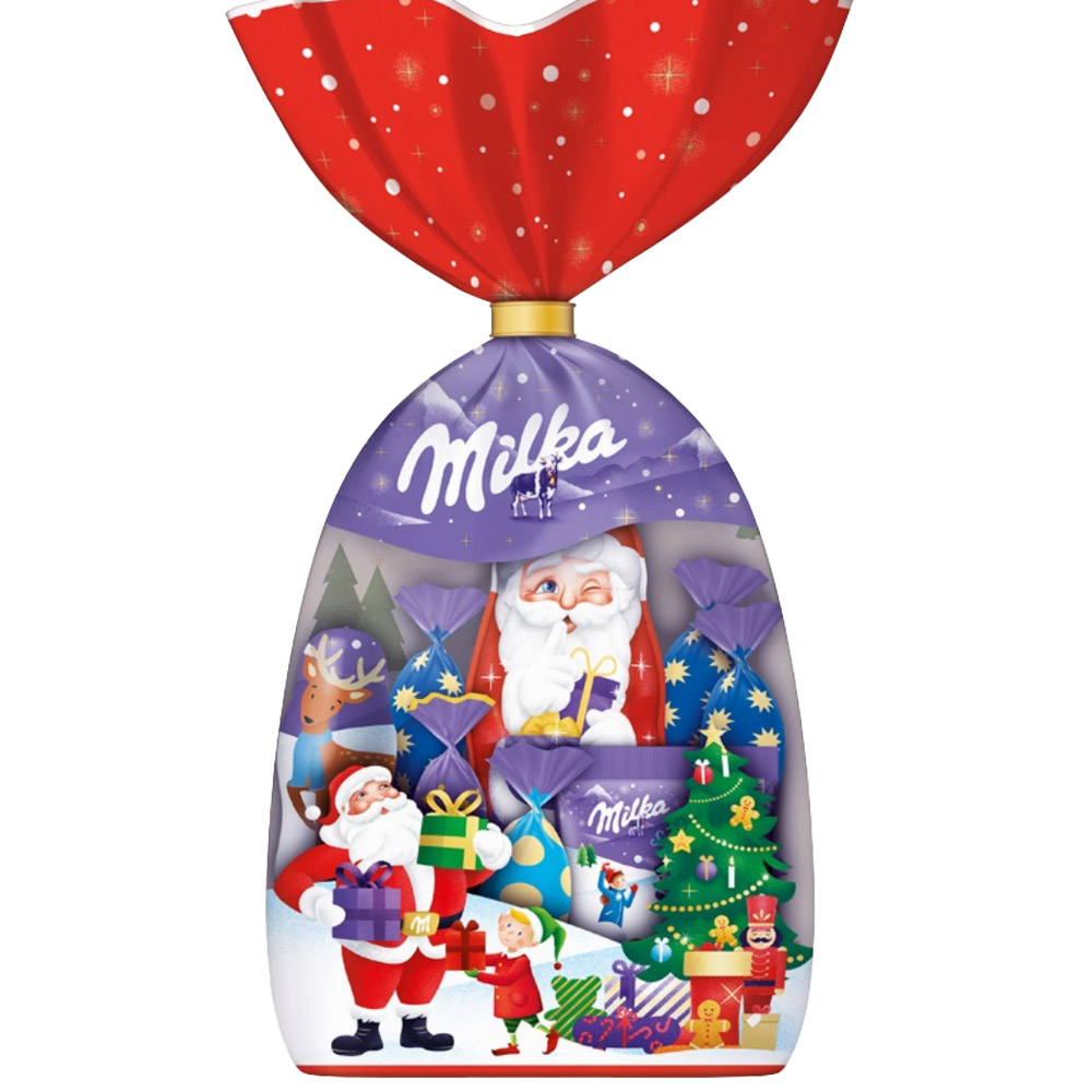 Milka "Kleine Weihnachtsmischung" Assorted Chocolate Bites in Hiliday Gift Box, 121g