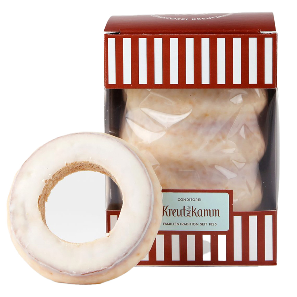 Kreutzkamm Dresdner "Baumkuchen" Tree Ring Cake in Vanilla Glaze, 10.6 oz