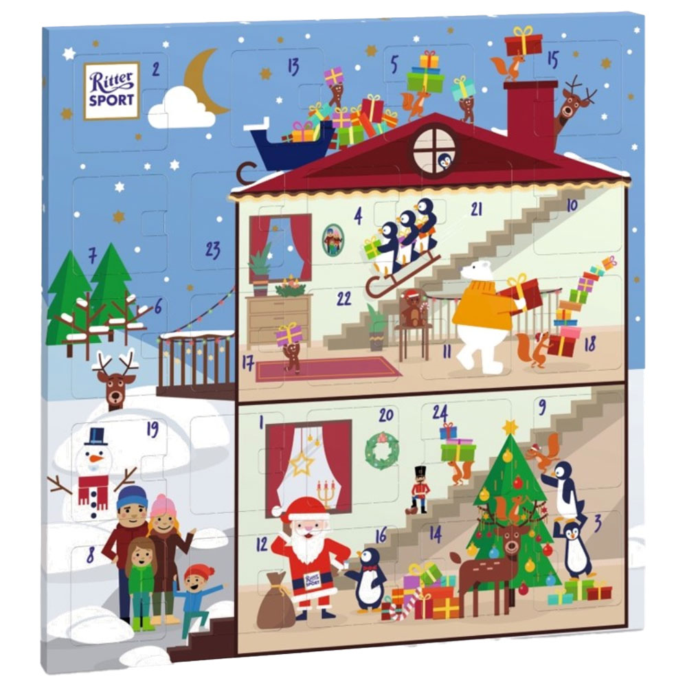 Ritter Sport Chocolate Advent Calendar, 347g