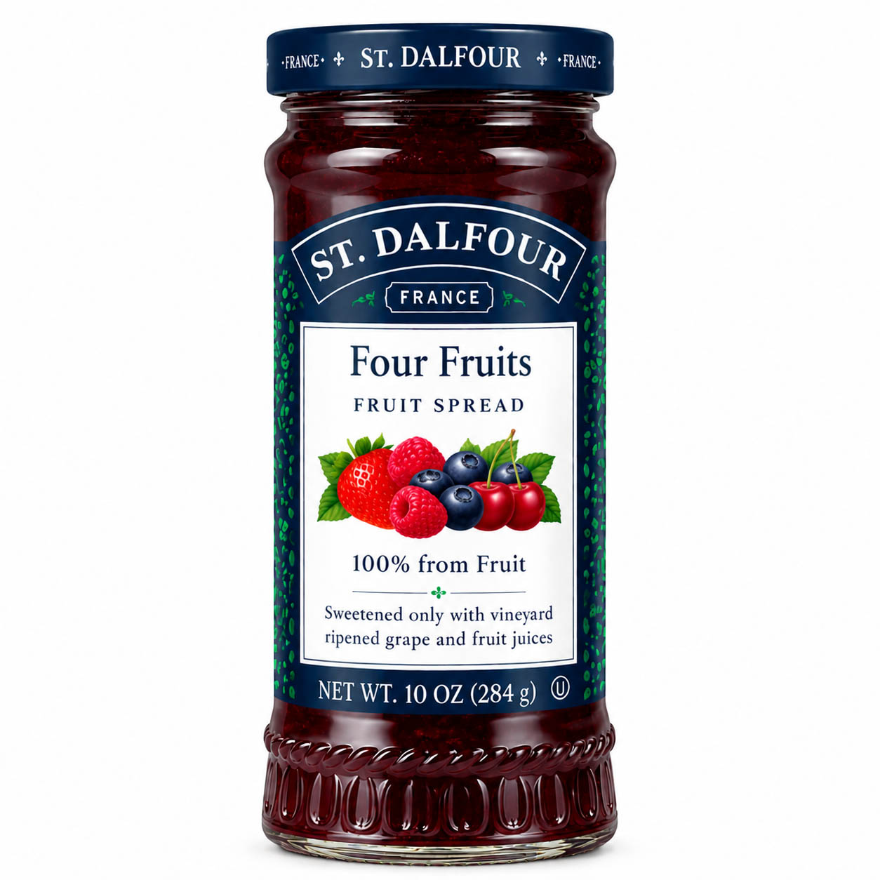 St. Dalfour Four Fruits Fruit Spread, 10 oz.