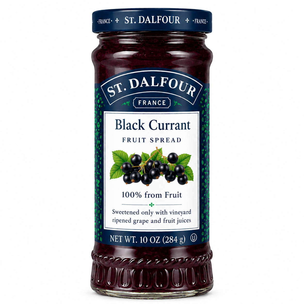 St. Dalfour Black Currant Fruit Spread, 10 oz.
