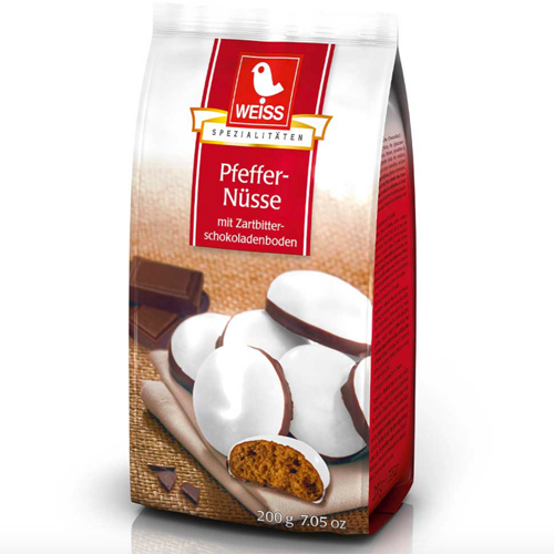 Weiss Chocolate Pfeffernuesse in Bag, 7.1 oz