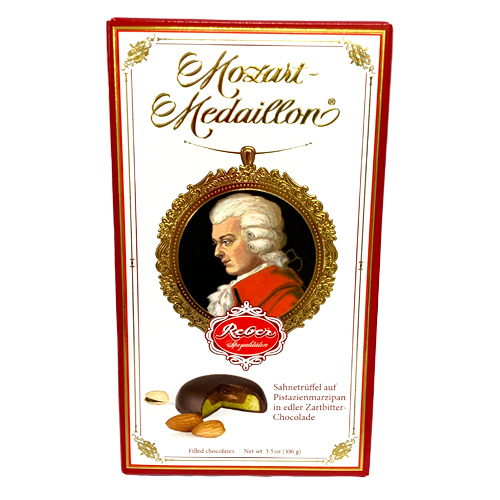 Reber Mozart Marzipan Dark Chocolate Medallions, 10 pc. - 3.5 oz.