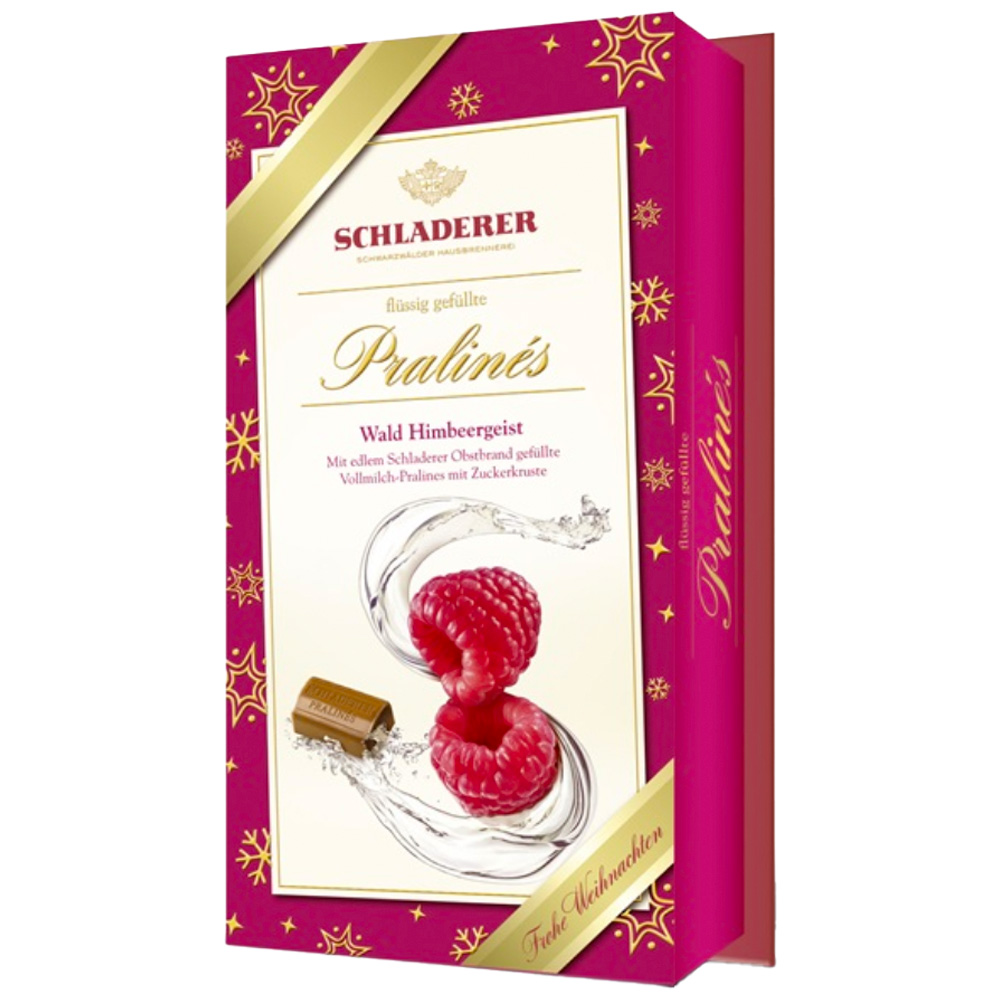 Schladerer Milk Chocolate Raspberry Brandy Pralines 4.5 oz.