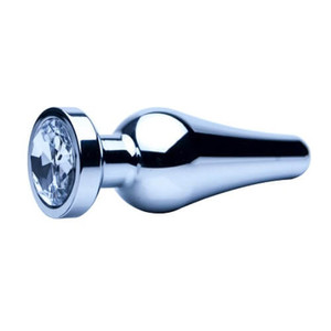 Precious Metals Smooth Silver Butt Plug-Large Precious Metals Smooth Silver Butt Plug-Large