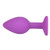 Loving Joy Jewelled Silicone Butt Plug Purple -Small