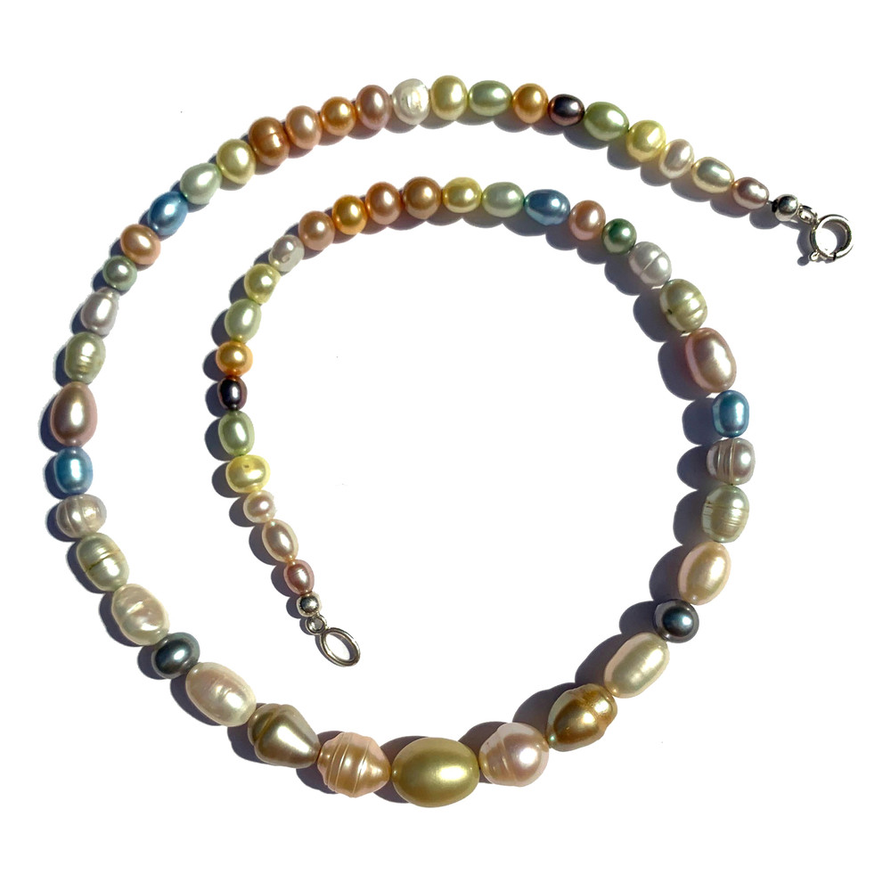 Pastel Freshwater Cultured Pearl Necklace