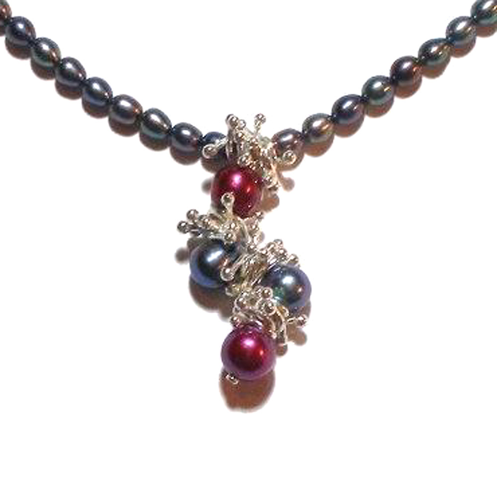 Jack Pendant on Pearls