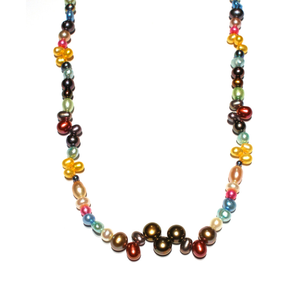 Wacky Wonky MultiPearl Necklace