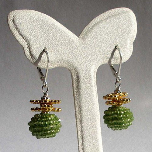 Peridot Starburst Earrings