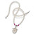 Sterling Seaglass with Pearl and Ruby Necklace