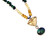 Rutilated Quartz and Azurite Malachite Necklace in Silver