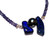 Black Opal Duo with Tahitian Pearl Center on Iolites in Gold