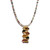 Tourmaline DNA Necklace with Silver and Vermeil Daisy Beads