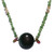 Jasper and Watermelon Tourmaline Dream Catcher Necklace with Silver Sticks and Tsavorite Garnet Pebbles