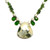 Jasper Necklace with Chrome Diopside Teardrop Briolettes Howlite and Tsavorite Pebbles