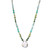 Emerald Chrome Diopside Peridot Moss Agate Pearl and Jasper  Emerald City Necklace